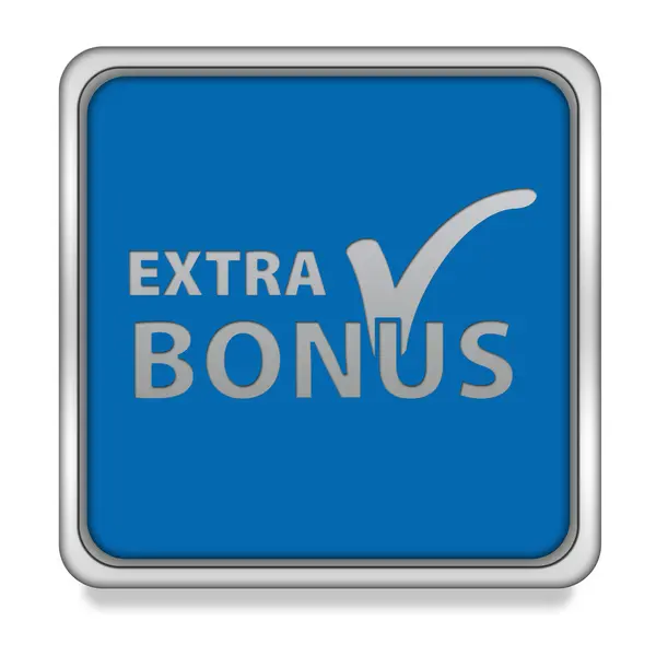 Icona del quadrato bonus su sfondo bianco — Foto Stock
