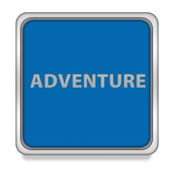 Adventure square icon on white background — Stock Photo, Image