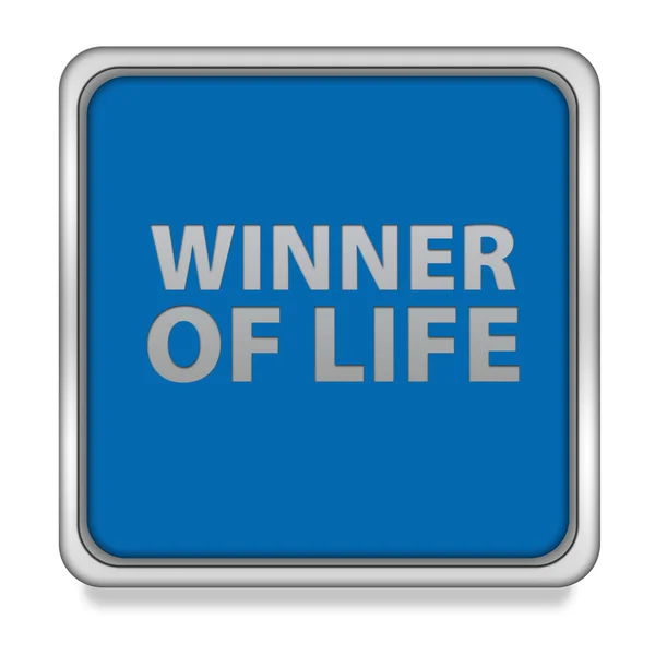 Gewinner des Life Square Symbols auf weißem Hintergrund — Stockfoto