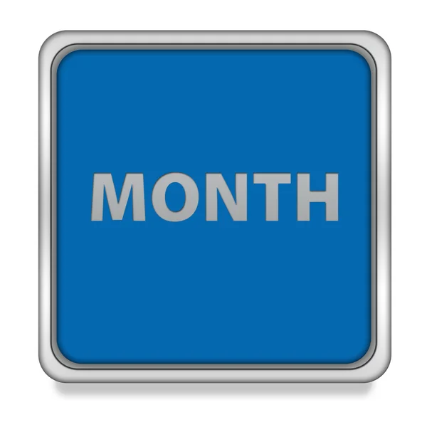 Month square icon on white background — Stock Photo, Image