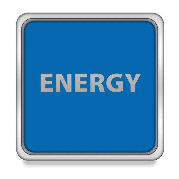 Energie vierkante pictogram op witte achtergrond — Stockfoto