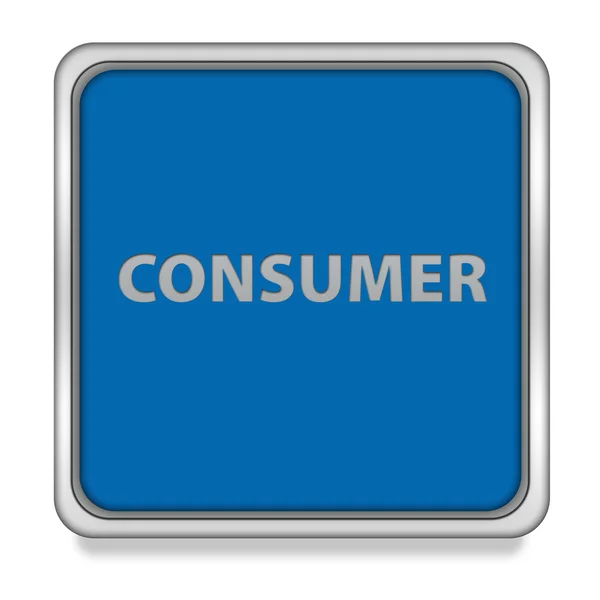 Consumer square icon on white background — Stock Photo, Image