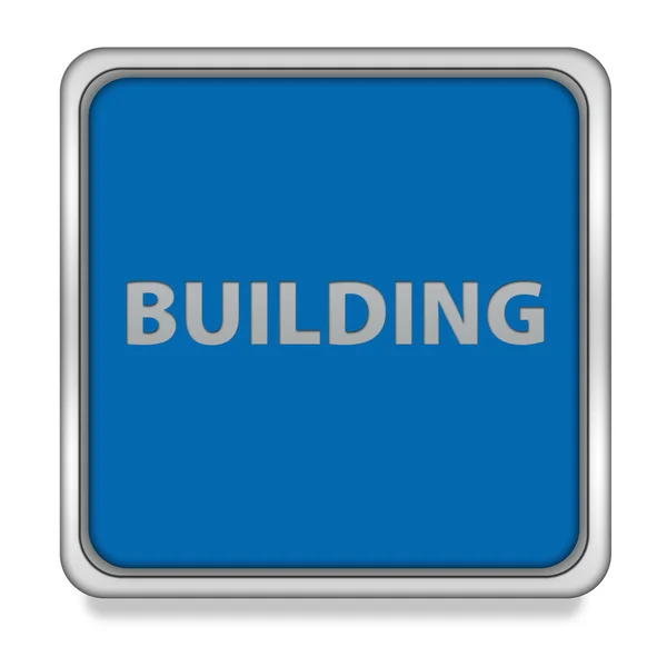 Gebäude quadratische Symbol auf weißem Hintergrund — Stockfoto