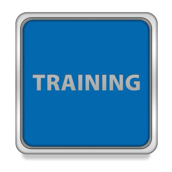 Training square icon on white background — Stock Photo, Image