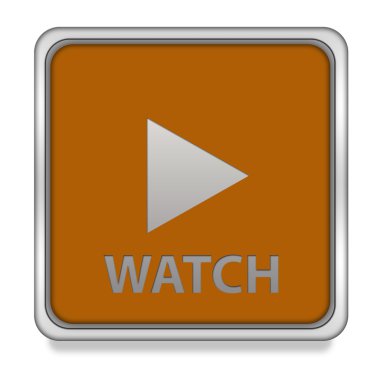 Beyaz arka plan üzerinde kare simge izle