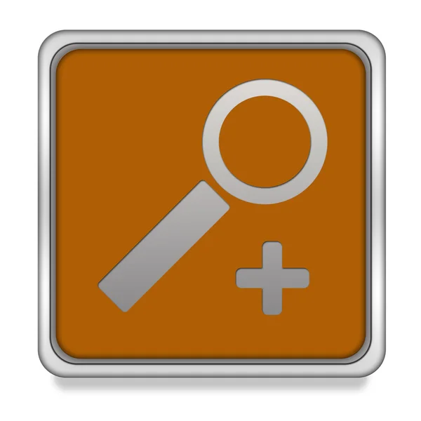 Search square icon on white background — Stock Photo, Image