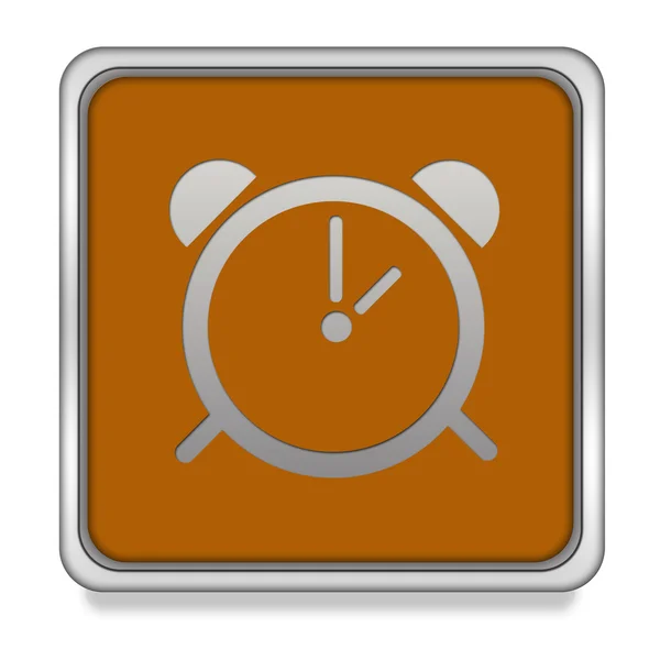 Alarm square icon on white background — Stock Photo, Image