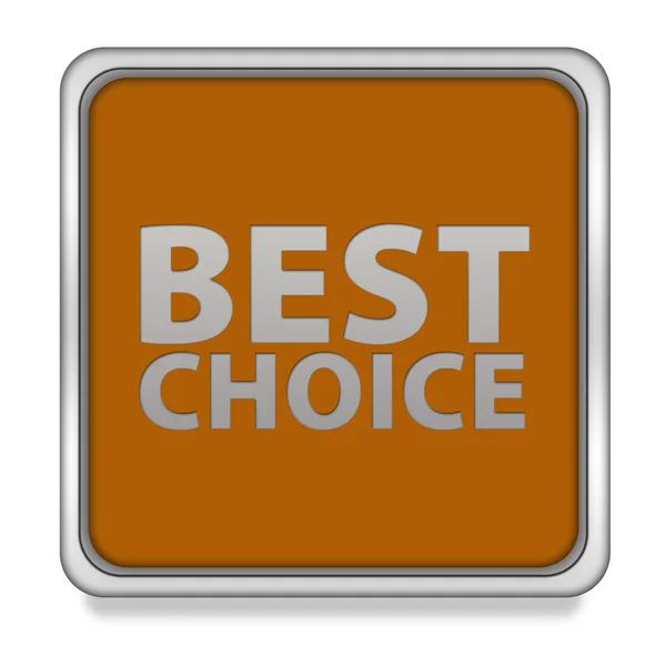 Best choice square icon on white background — Stock Photo, Image