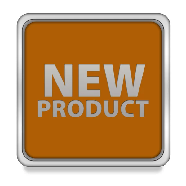 Beyaz arka plan üzerinde yeni ürün kare simgesi — Stok fotoğraf