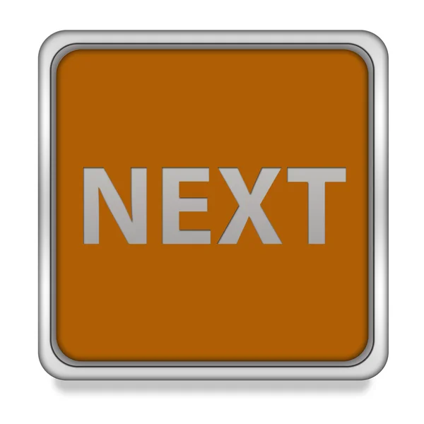 Next square icon on white background — Stock Photo, Image