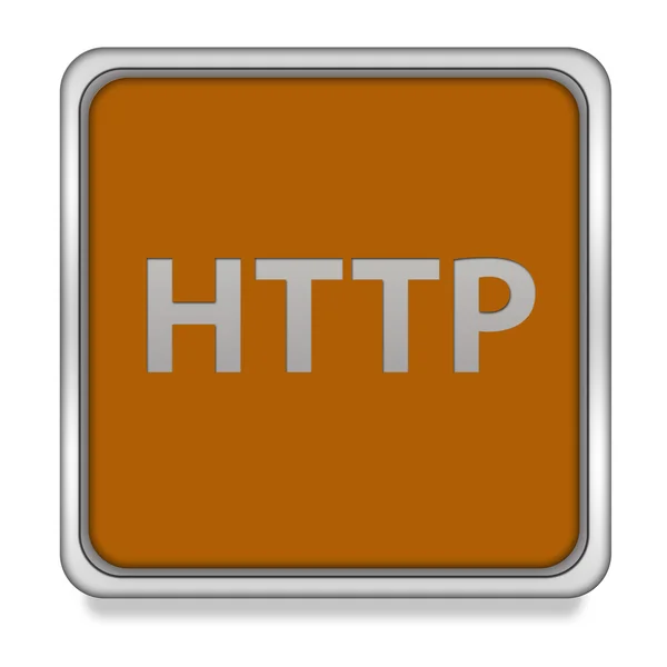 Http square icon on white background — Stock Photo, Image
