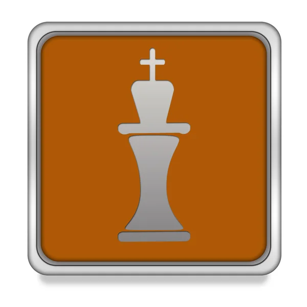 Chess square icon on white background — Stock Photo, Image