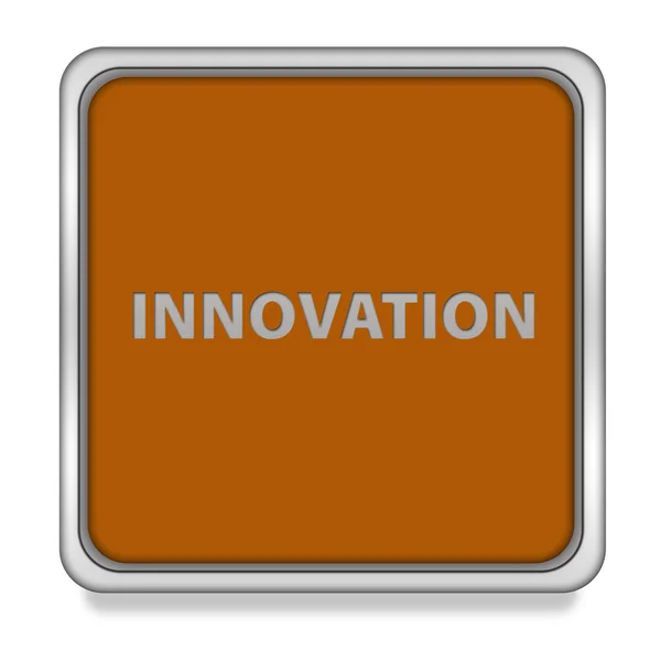 Innovation fyrkantiga ikonen på vit bakgrund — Stockfoto