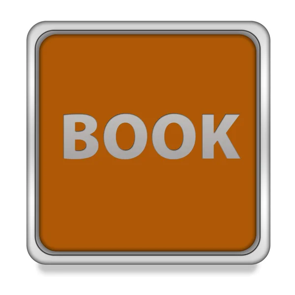 Book square icon on white background — Stock Photo, Image