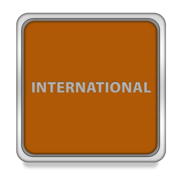 Beyaz arka plan üzerinde uluslararası kare simgesi — Stok fotoğraf