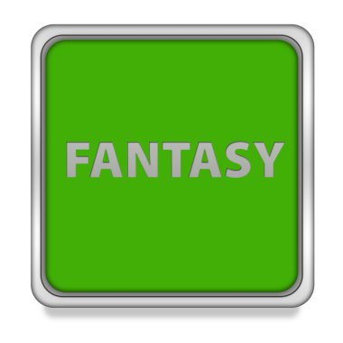 Beyaz arka plan üzerinde fantezi kare simgesi