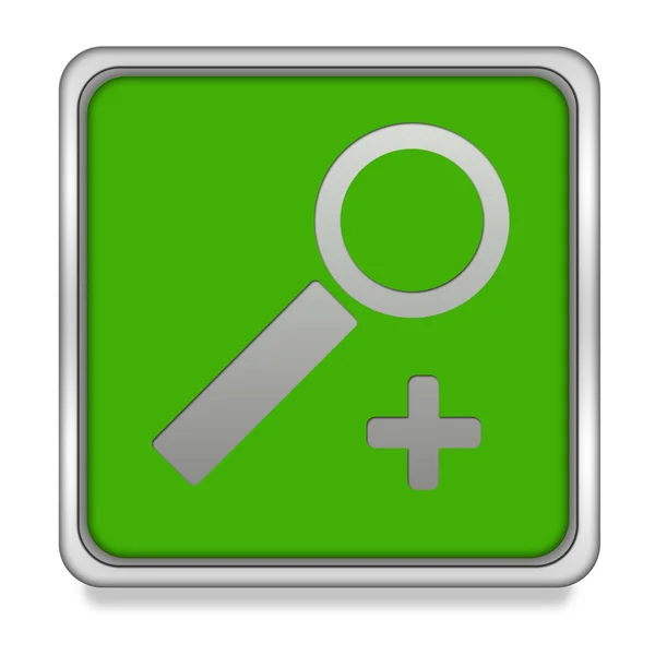 Search square icon on white background — Stock Photo, Image