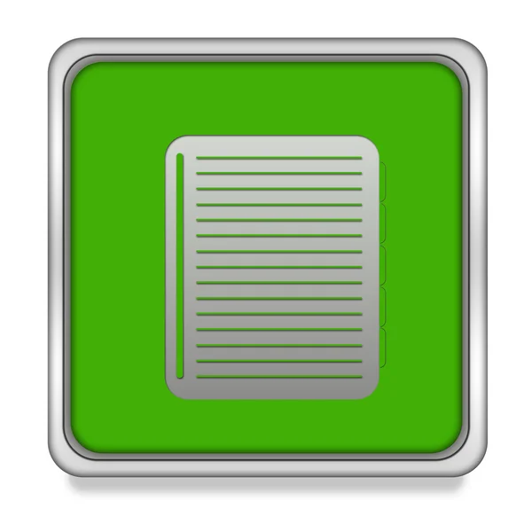 De vierkante pictogram laptop op witte achtergrond — Stockfoto
