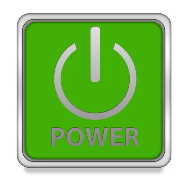 Power square icon di latar belakang putih — Stok Foto