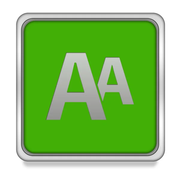 Alphabet square icon on white background — Stock Photo, Image