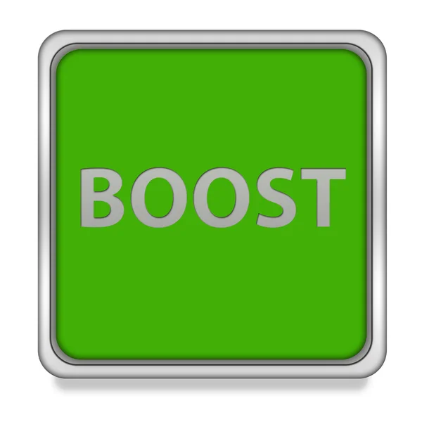 Boost square icon on white background — Stock Photo, Image