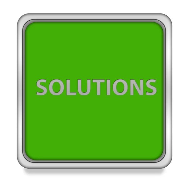 Solutions square icon on white background — Stock Photo, Image