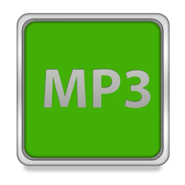 MP3 square icon on white background — Stock Photo, Image