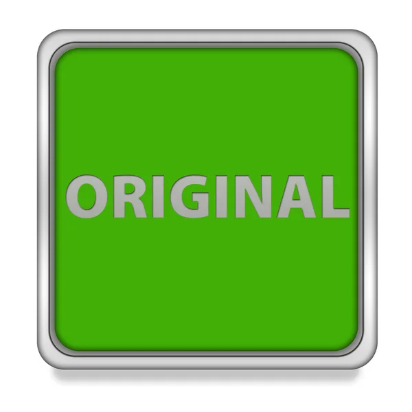 Original square icon on white background — Stock Photo, Image