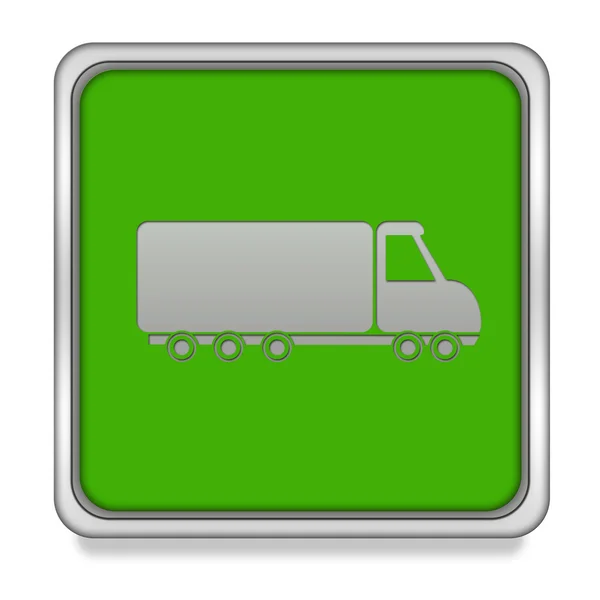 Truck square icon on white background — Stock Photo, Image