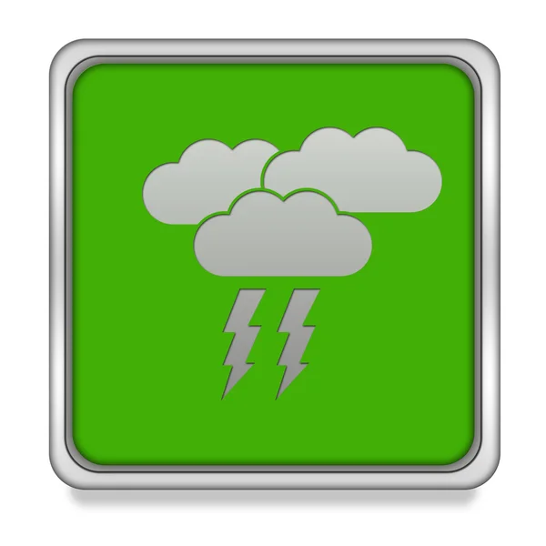 Rain square icon on white background — Stock Photo, Image