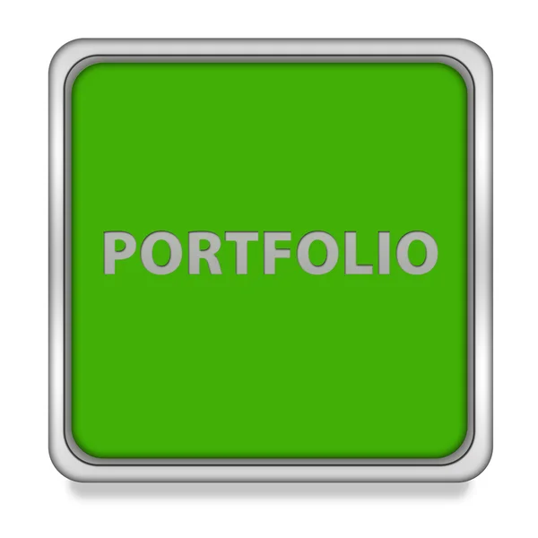 ポートフォリオ白い背景の四角形のアイコン — ストック写真
