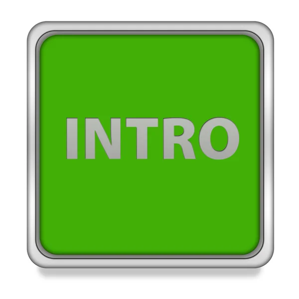 Intro square icon on white background — Stock Photo, Image