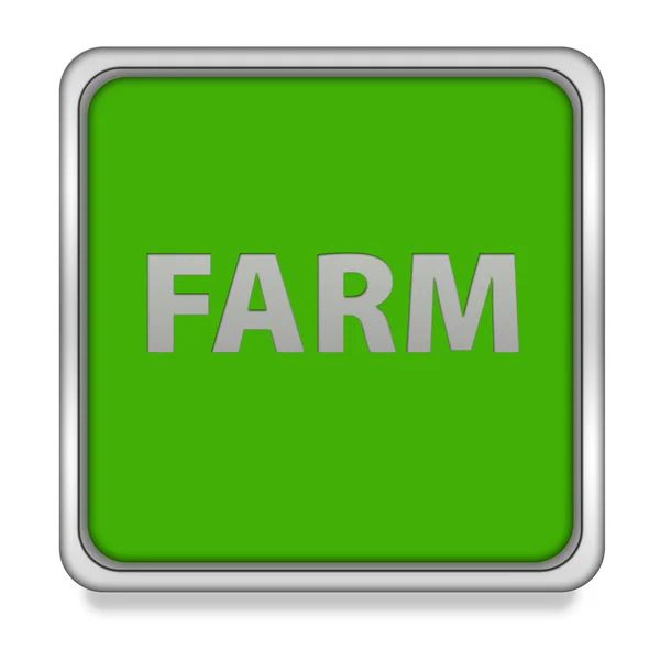 Farm square icon on white background — Stock Photo, Image