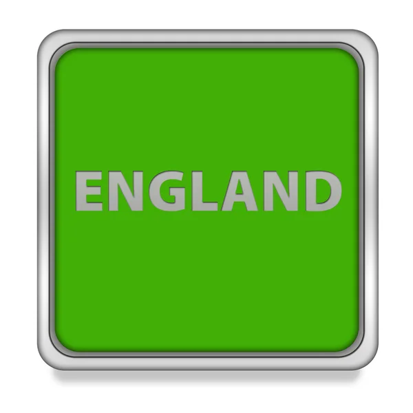 Engeland vierkante pictogram op witte achtergrond — Stockfoto