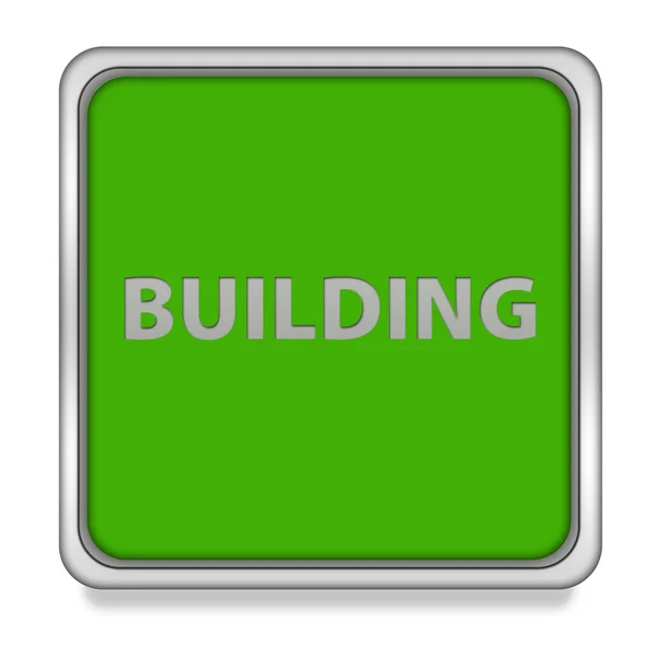 Gebäude quadratische Symbol auf weißem Hintergrund — Stockfoto