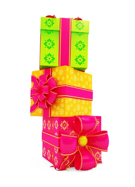 3d Christmas gift box — Stock Photo, Image