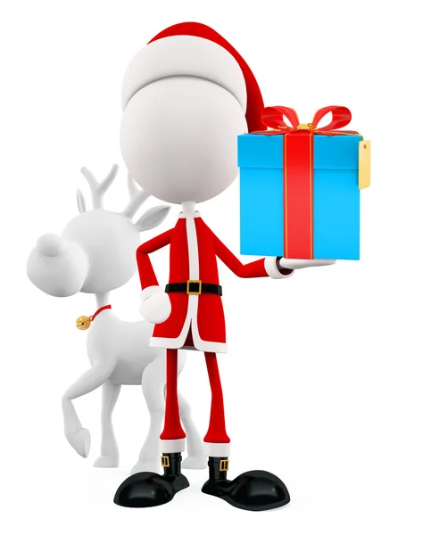 3D Santa till jul — Stockfoto