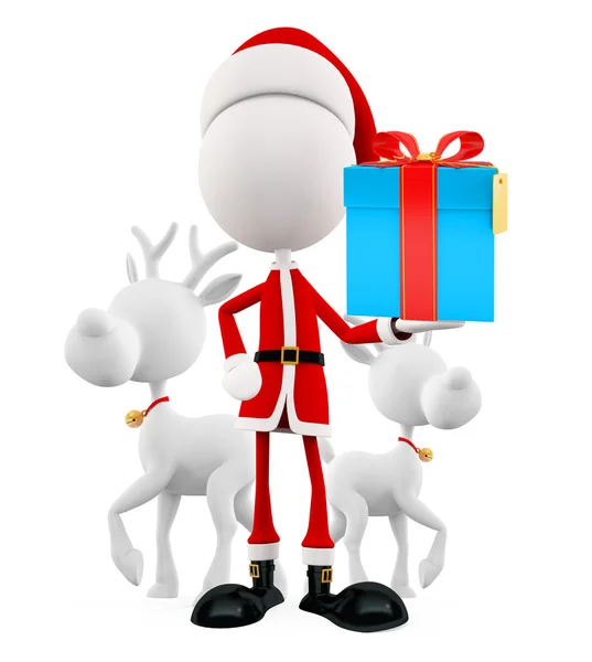 3d santa para la Navidad — Foto de Stock