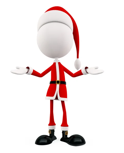 3D Santa till jul — Stockfoto