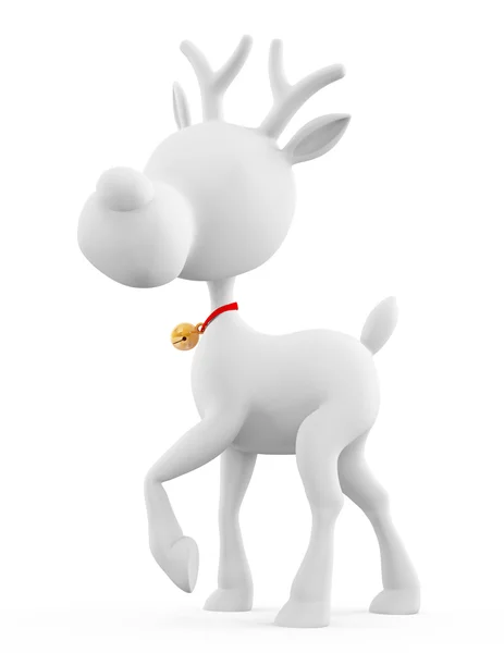 3d Santa reindeer with standing pose — Stock Photo, Image