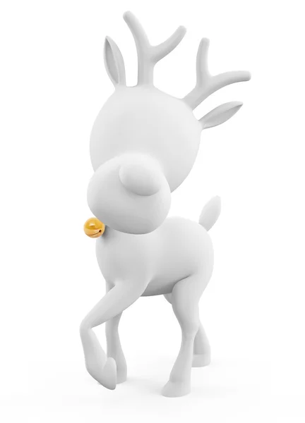 3d Reindeer with standing pose — Stock Photo, Image