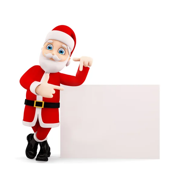 3d santa for Christmas — Stock Photo, Image