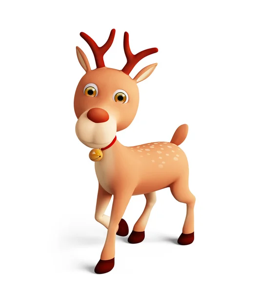 3d Reindeer for christmas — Stock Photo, Image