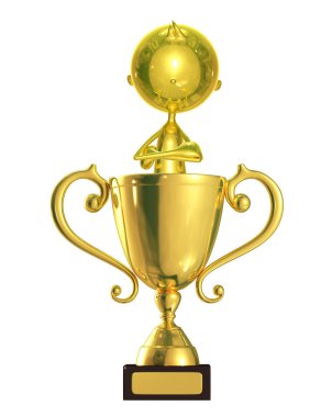 Kupa ile altın karakter