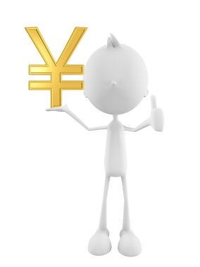 Yen ile beyaz karakter