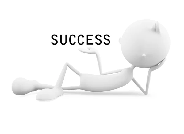 Başarı ile beyaz karakter 