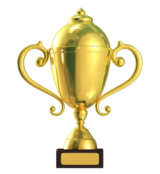 Illustration of golden trophy — Stock Photo, Image