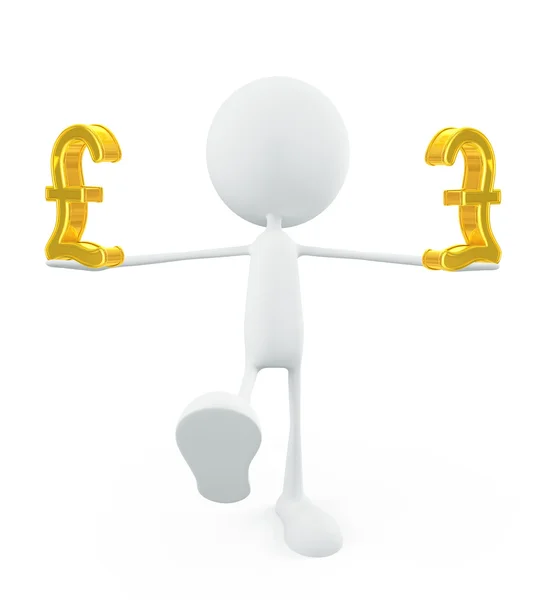 White character with pound sign — Stock Photo, Image