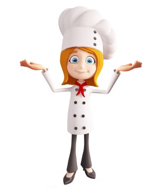 Şef karakter sunum işareti ile