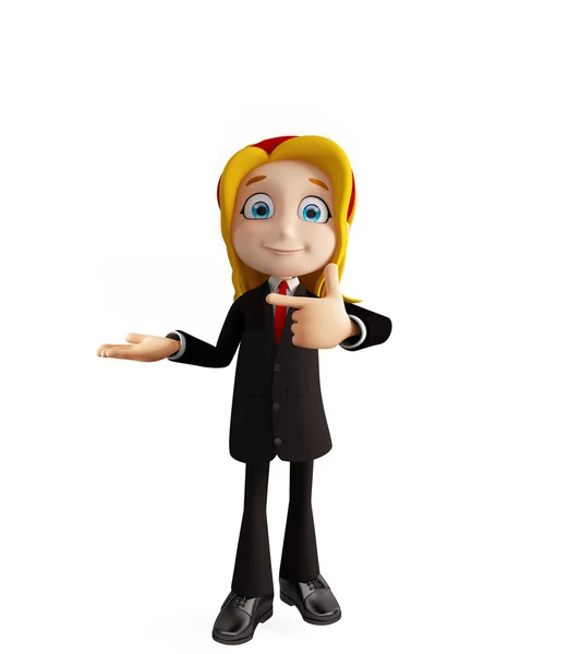 Businesswomen with presentation pose — Stock Photo, Image